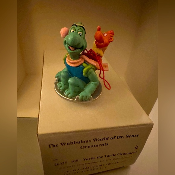 The Wubbulous World Of Dr Seuss 1998 Yertle The Turtle Christmas Ornament rare - Picture 5 of 5